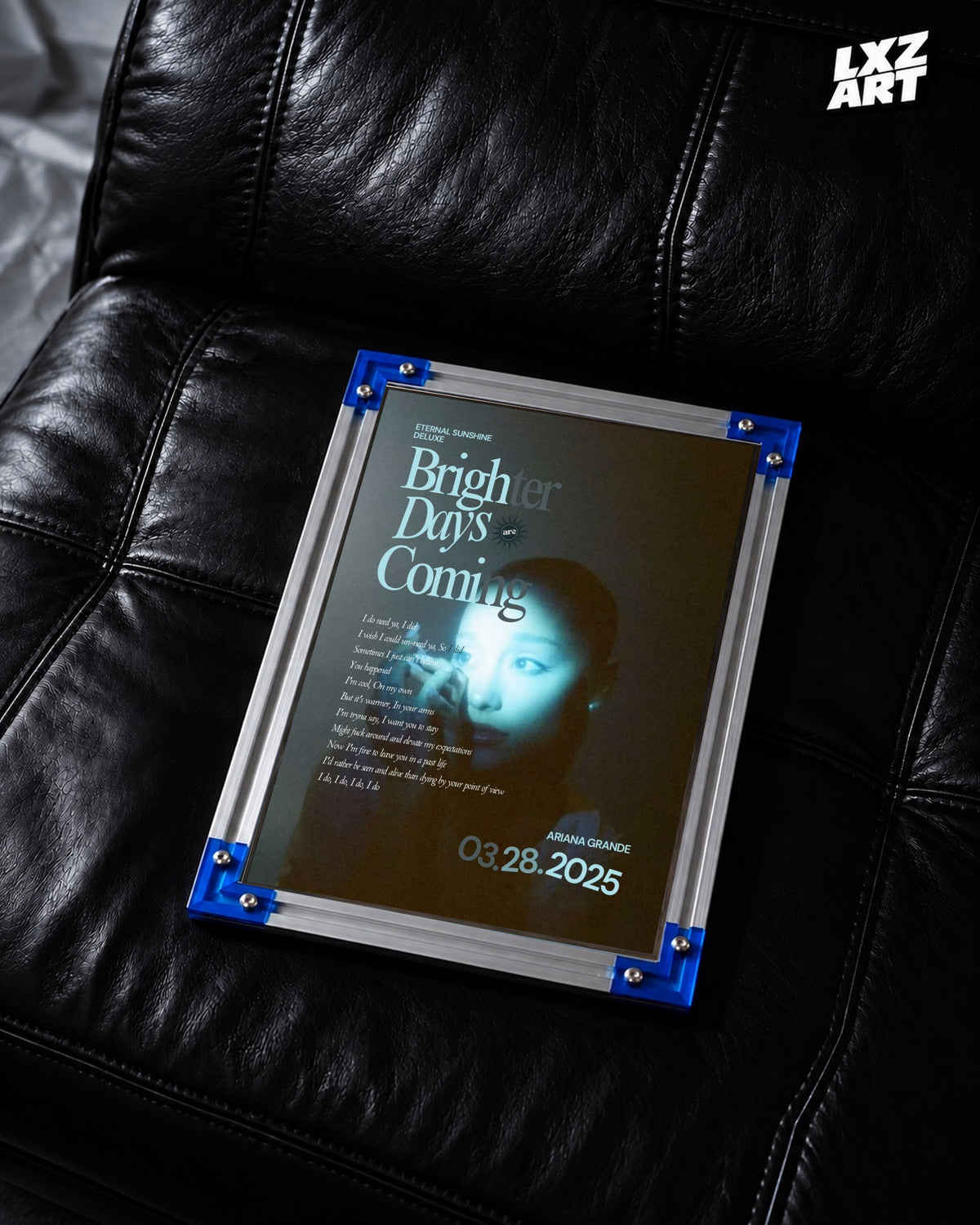 Ariana Grande Eternal Sunshine Deluxe Poster | Unframed Bedroom Wall Art — LXZART display 2; frame not included