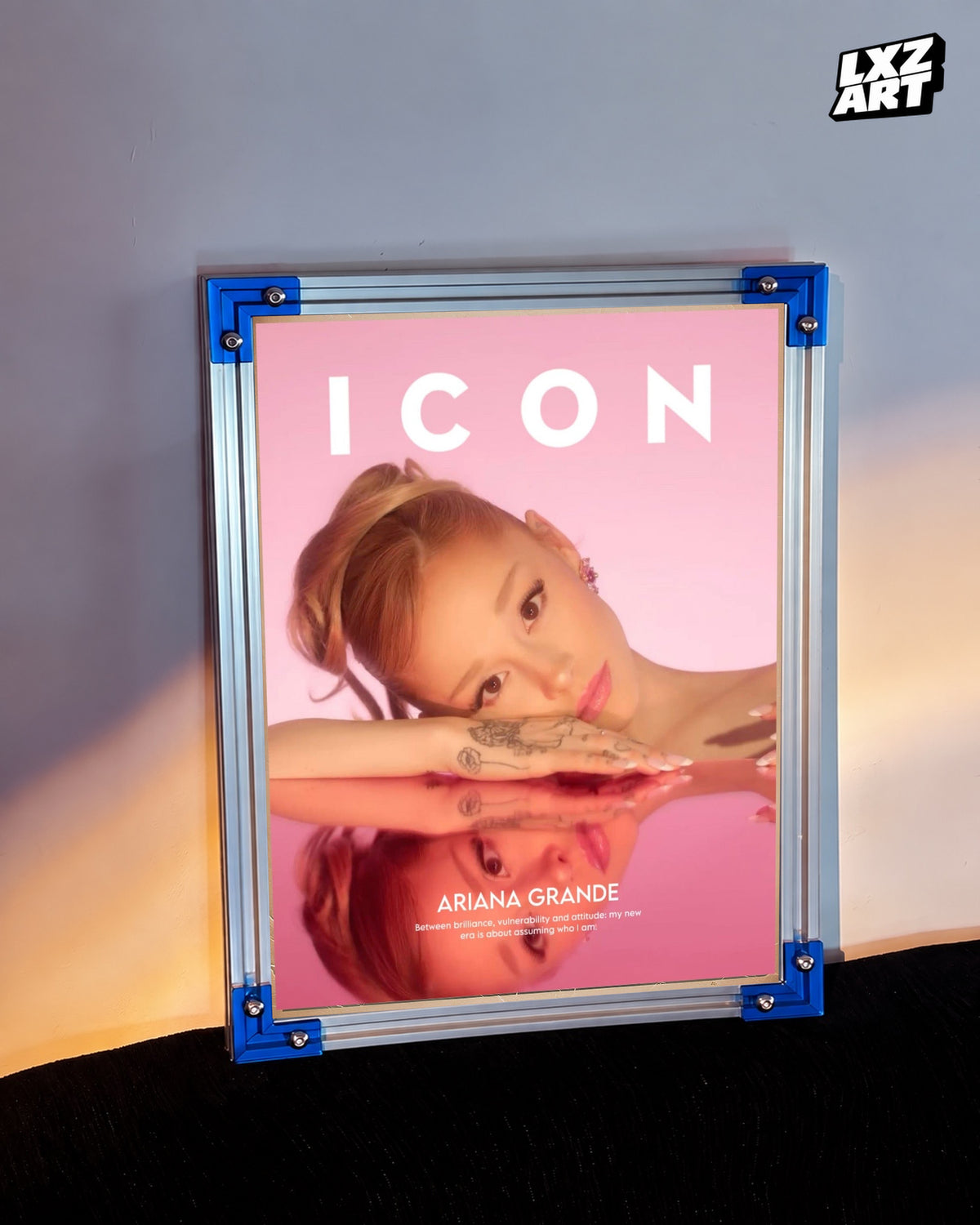 Ariana Grande Icon Portrait Poster | Unframed Pop Wall Art — LXZART display 3; frame not included