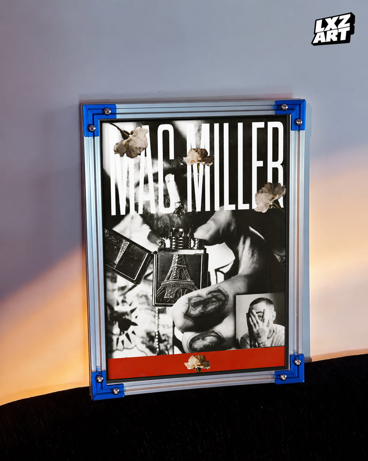 Mac Miller Collage Poster | Unframed Bedroom Wall Art — LXZART display 3; frame not included