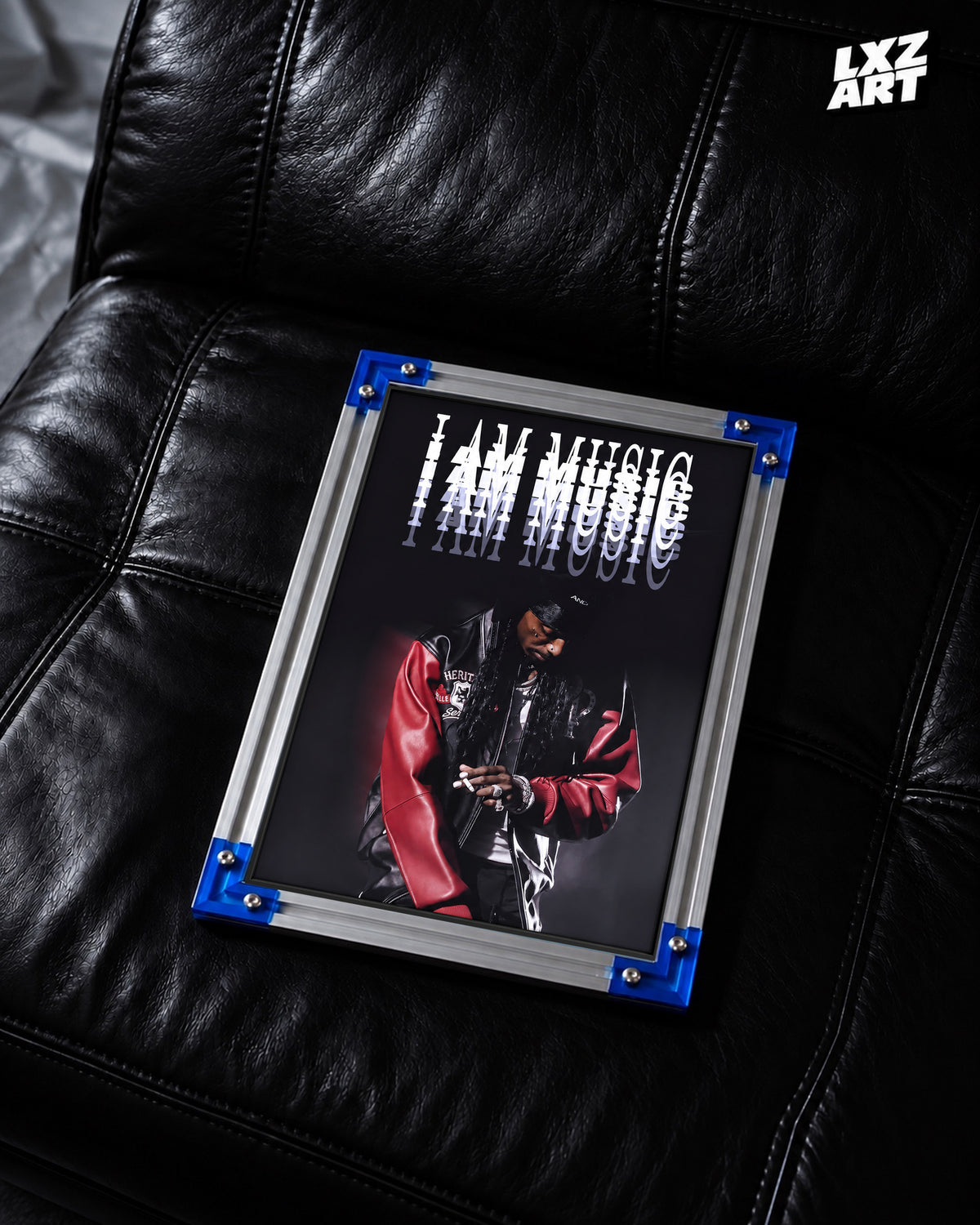 Playboi Carti I AM MUSIC Portrait Poster | Unframed Bedroom Wall Art — LXZART display 2; frame not included