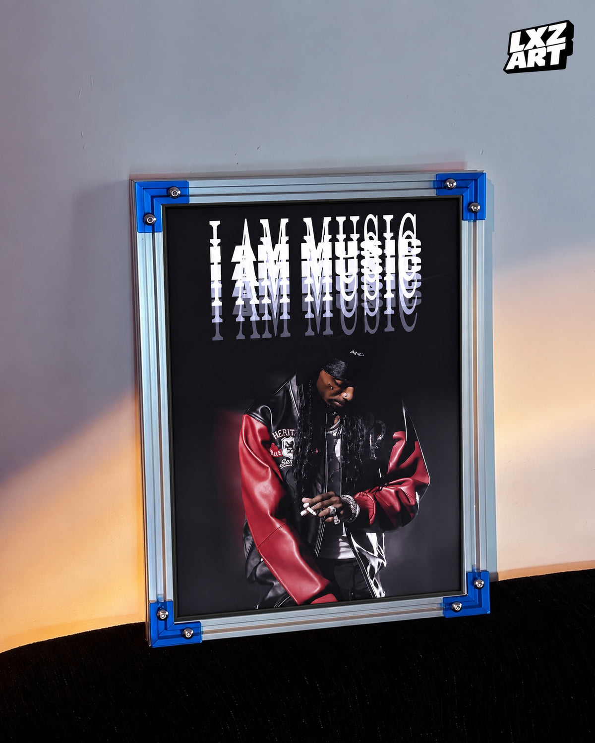Playboi Carti I AM MUSIC Portrait Poster | Unframed Bedroom Wall Art — LXZART display 3; frame not included