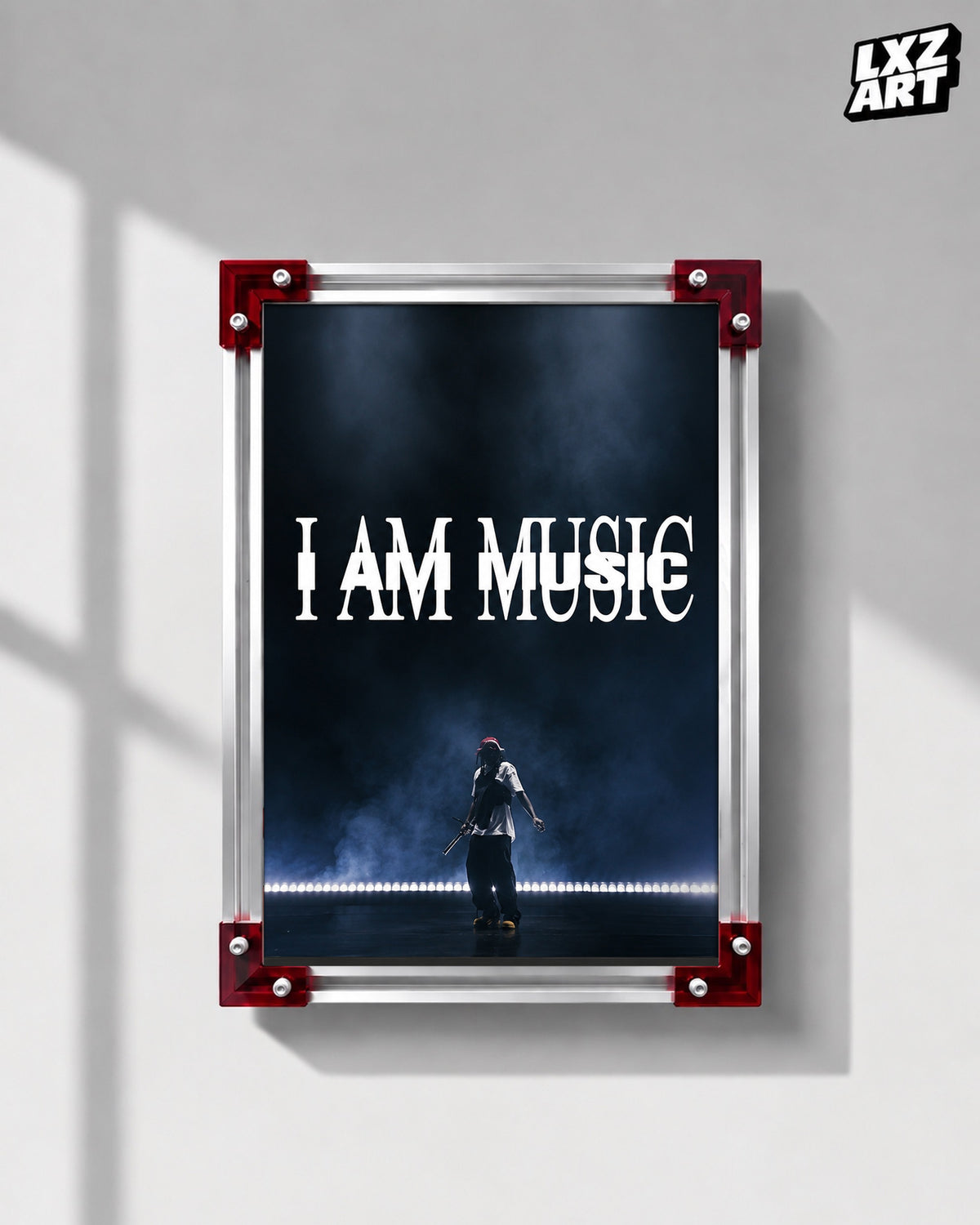 Playboi Carti I AM MUSIC Performance Poster | Unframed Bedroom Wall Art — LXZART display 1; frame not included
