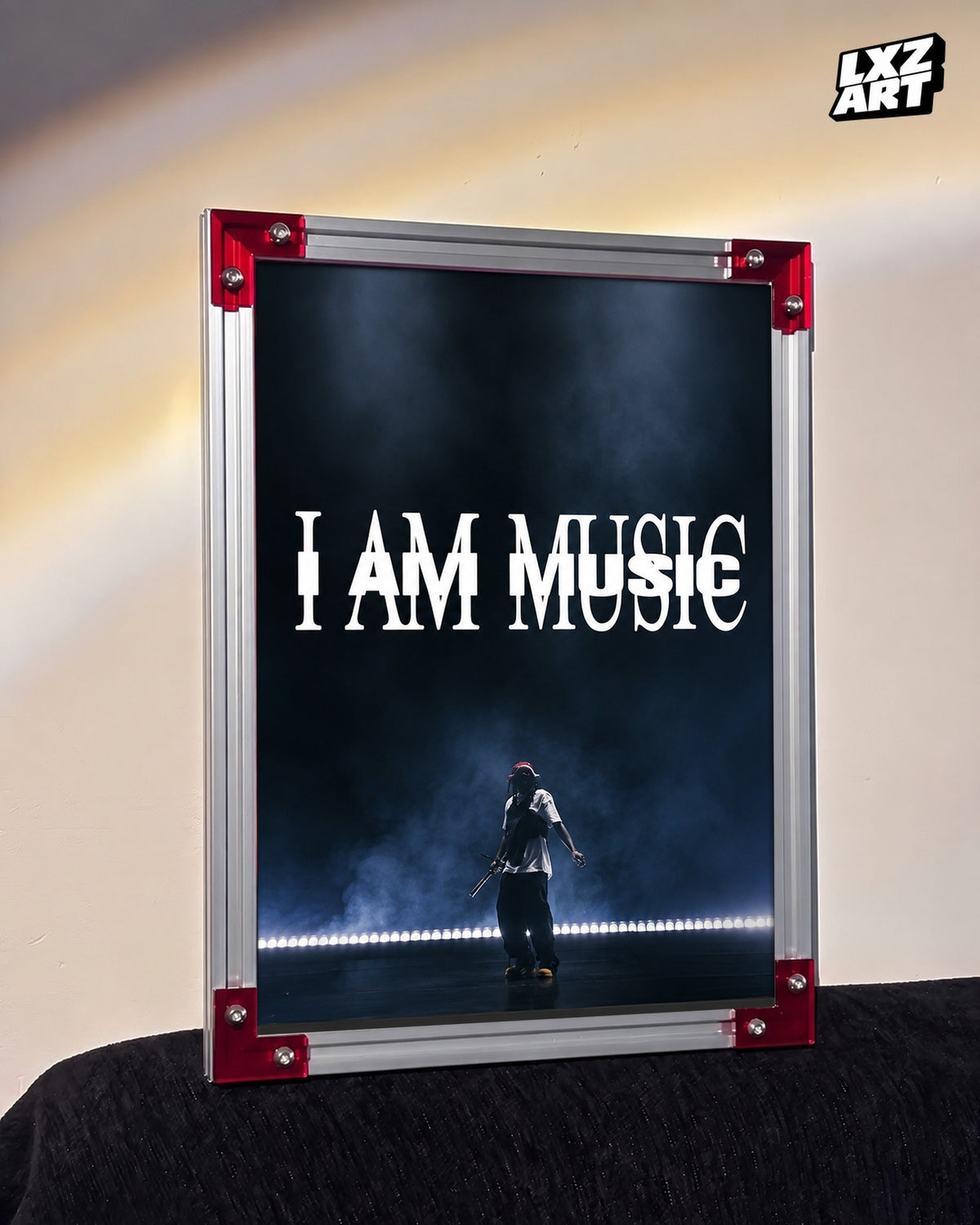 Playboi Carti I AM MUSIC Performance Poster | Unframed Bedroom Wall Art — LXZART display 3; frame not included