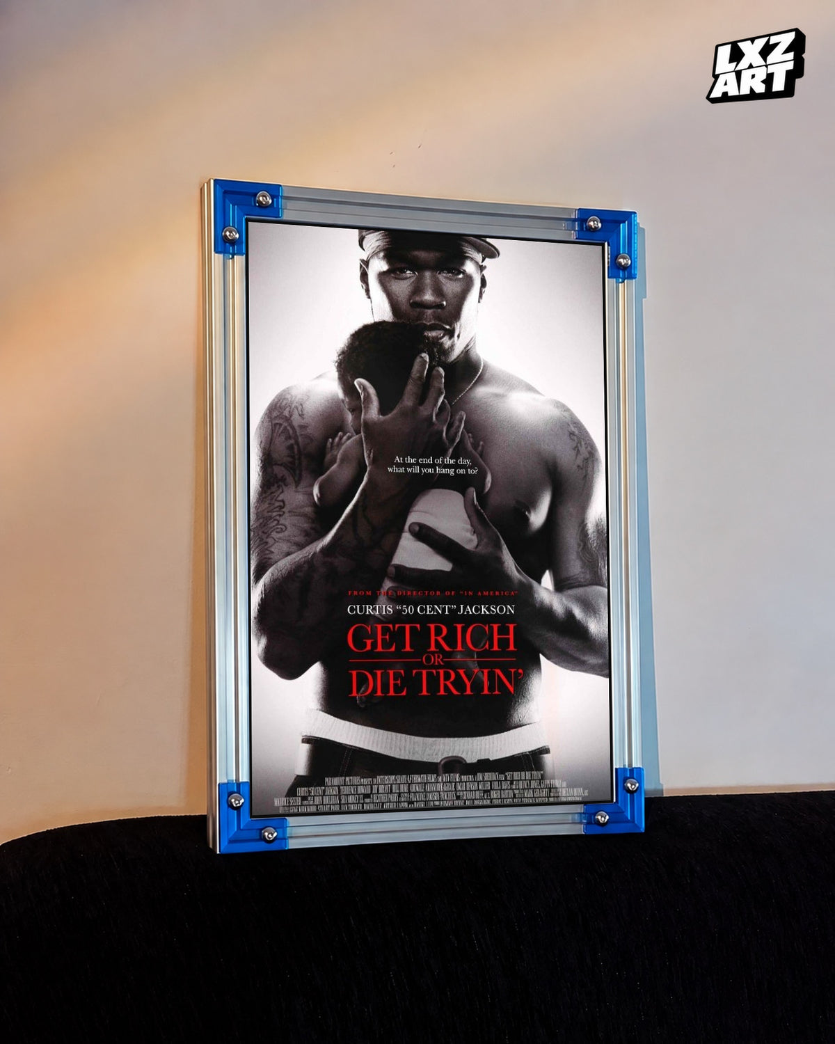 50 Cent Get Rich or Die Tryin Movie Poster | Unframed Wall Art — LXZART display 3; frame not included