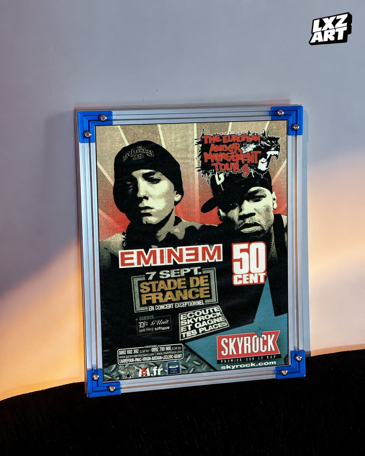 50 Cent Anger Management Tour Poster | Unframed Wall Art — LXZART display 3; frame not included