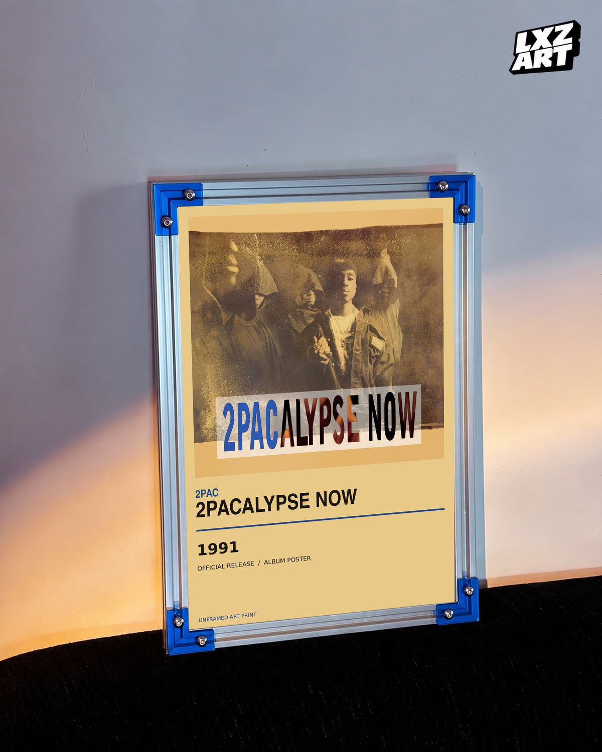 2Pac 2Pacalypse Now Album Poster | Unframed Wall Art — LXZART display 3; frame not included