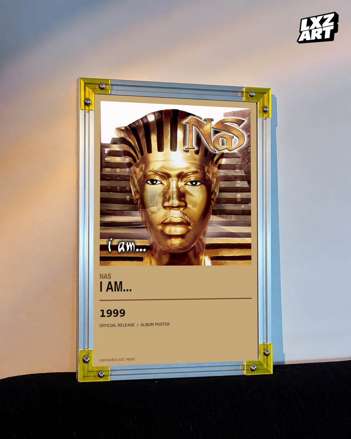 Nas I Am... Album Poster | Unframed Wall Art — LXZART display 3; frame not included