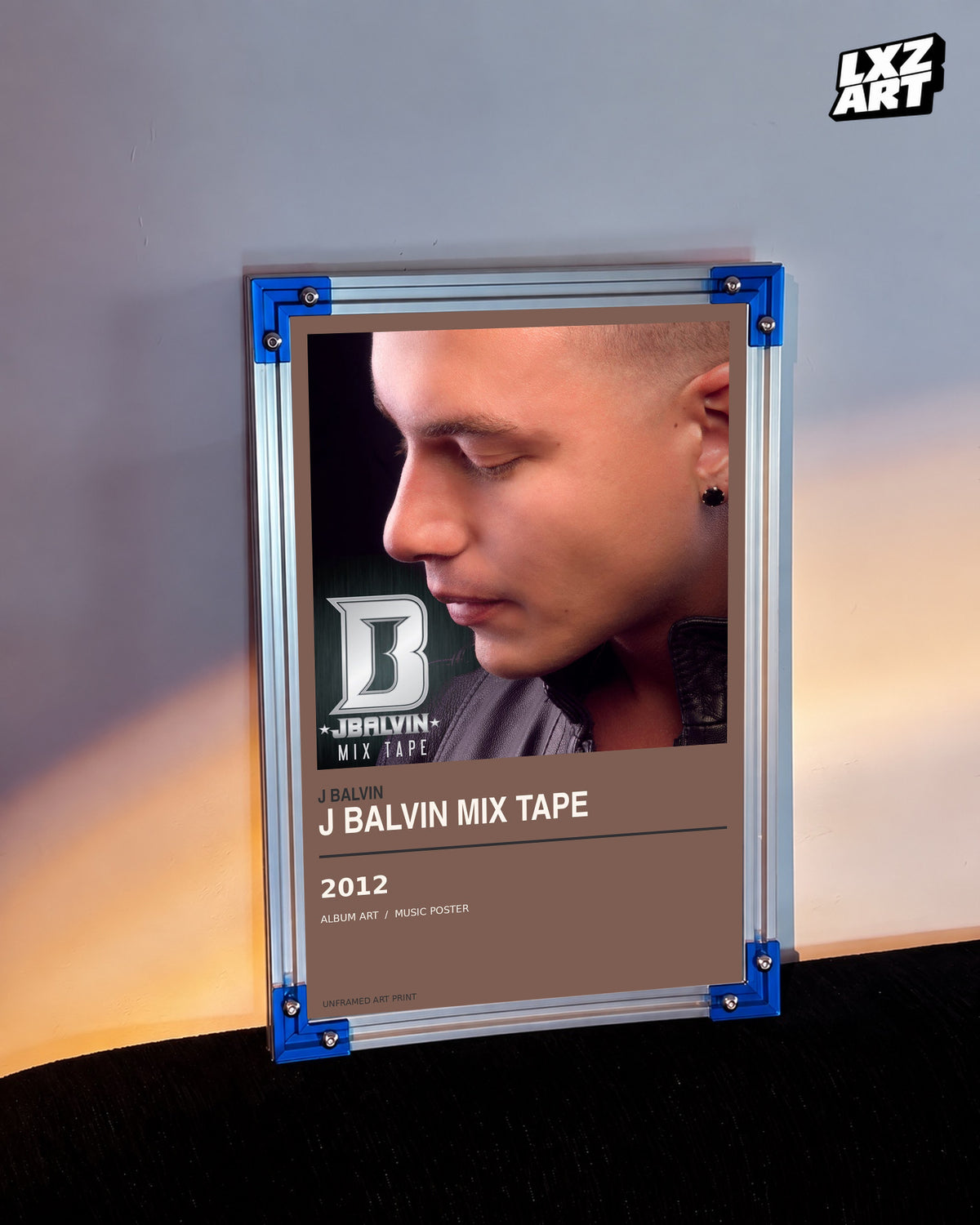 J Balvin Mix Tape Album Poster | Unframed Wall Art — LXZART display 3; frame not included
