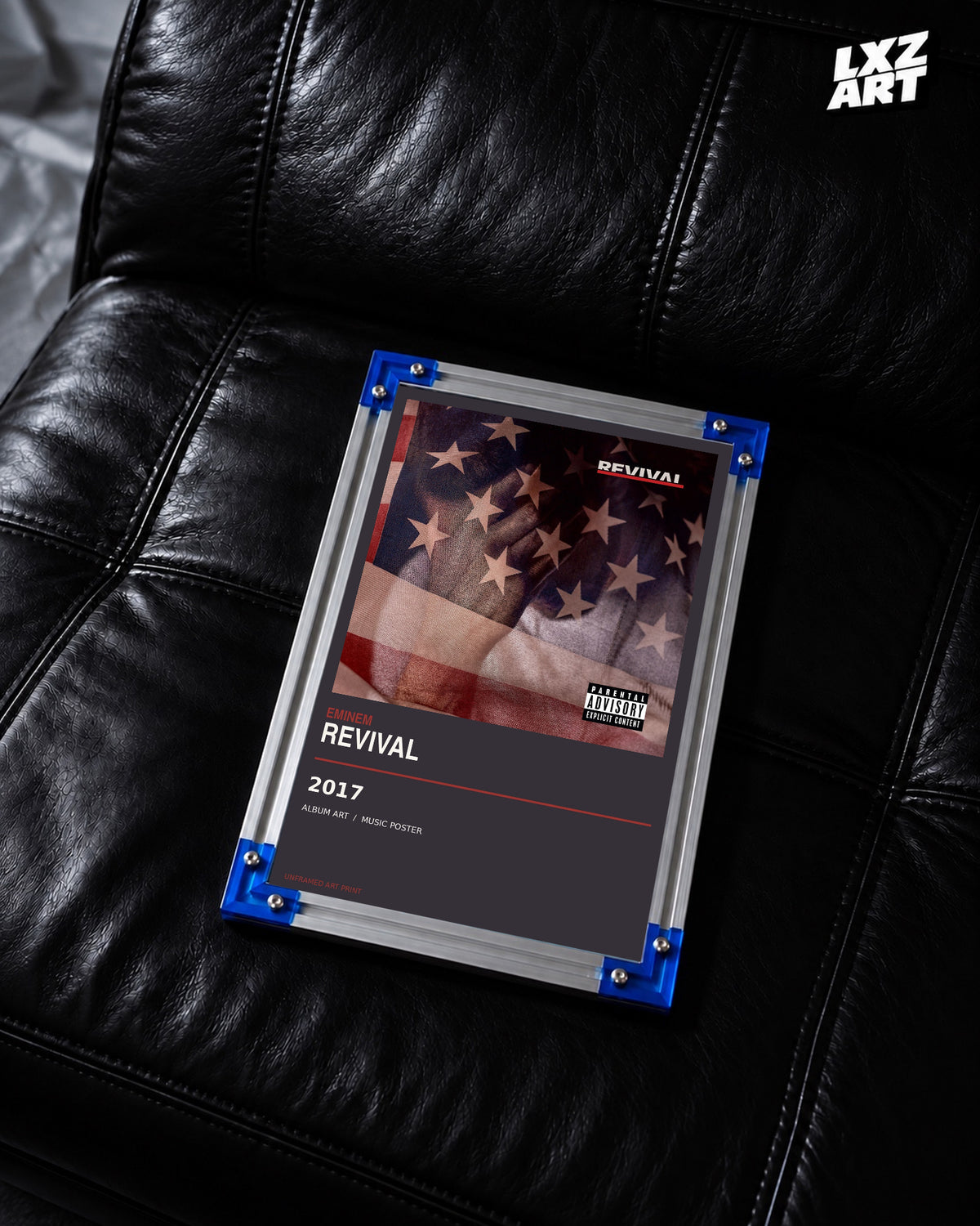 Eminem Revival Album Poster | Unframed Wall Art — LXZART display 2; frame not included