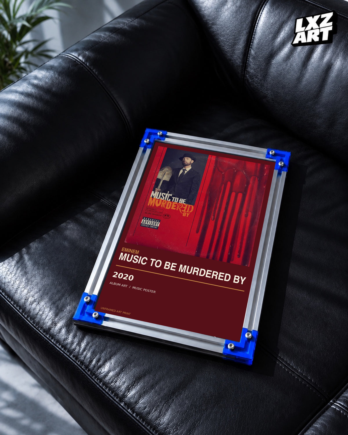 Eminem Music To Be Murdered By Album Poster | Unframed Wall Art — LXZART display 2; frame not included