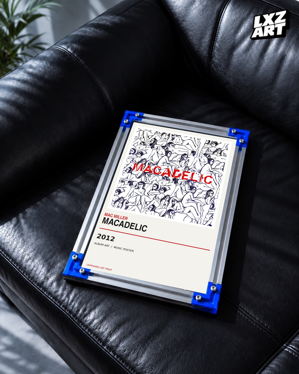 Mac Miller Macadelic Album Poster | Unframed Wall Art — LXZART display 2; frame not included