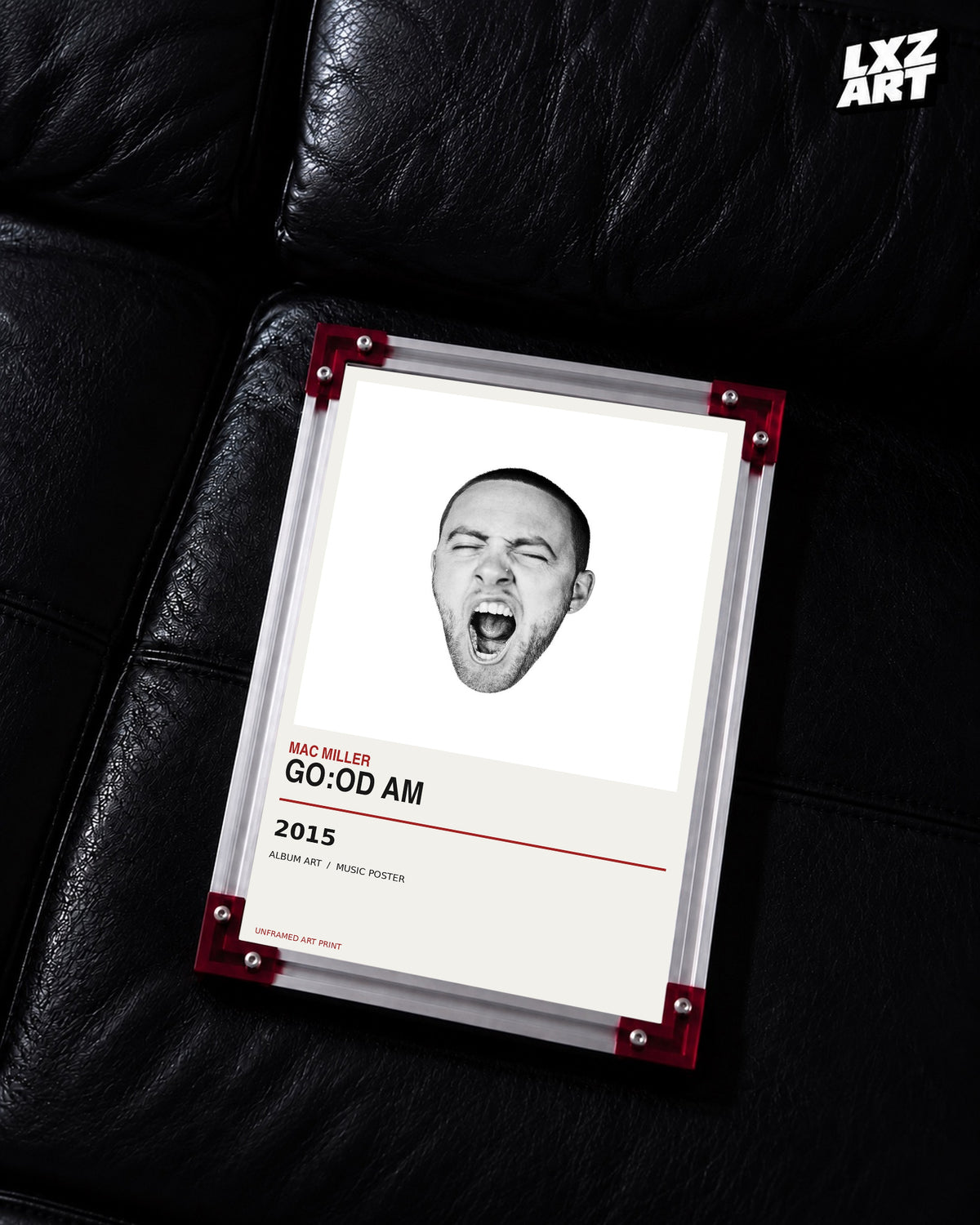 Mac Miller GO:OD AM Album Poster | Unframed Wall Art — LXZART display 2; frame not included