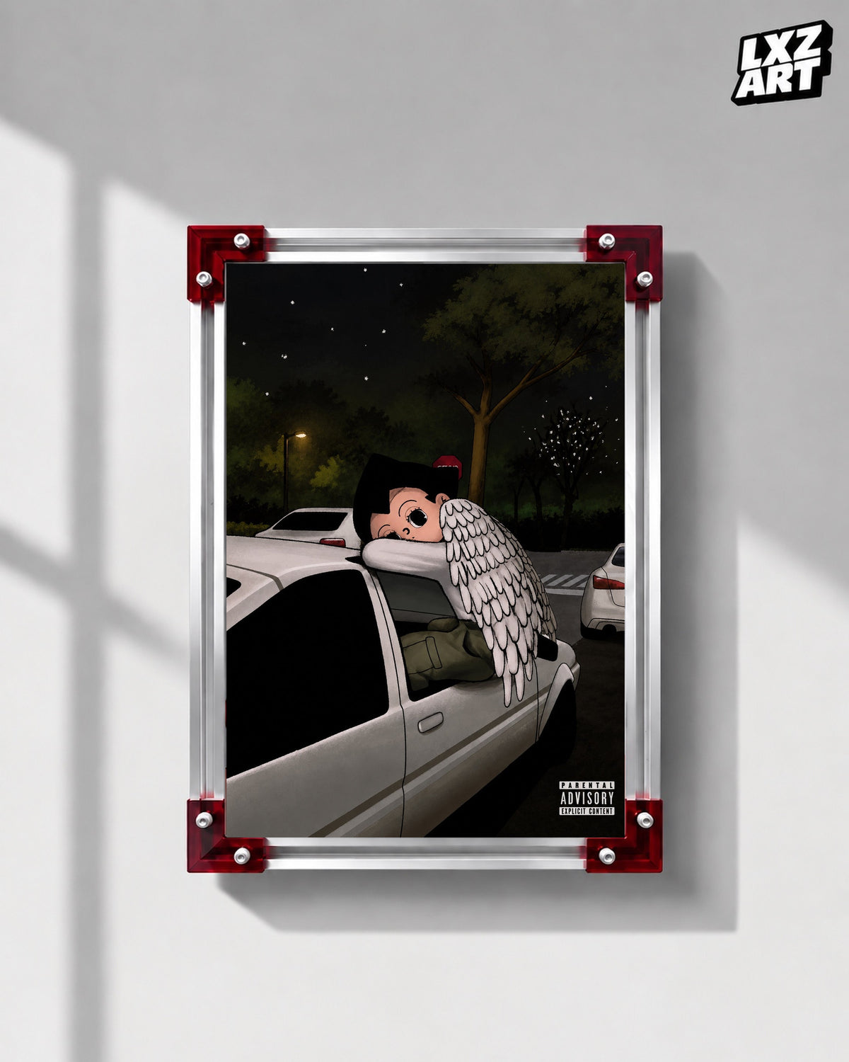 Blood Orange Negro Swan x Astro Boy Fan Art Poster | Unframed — LXZART display 1; frame not included
