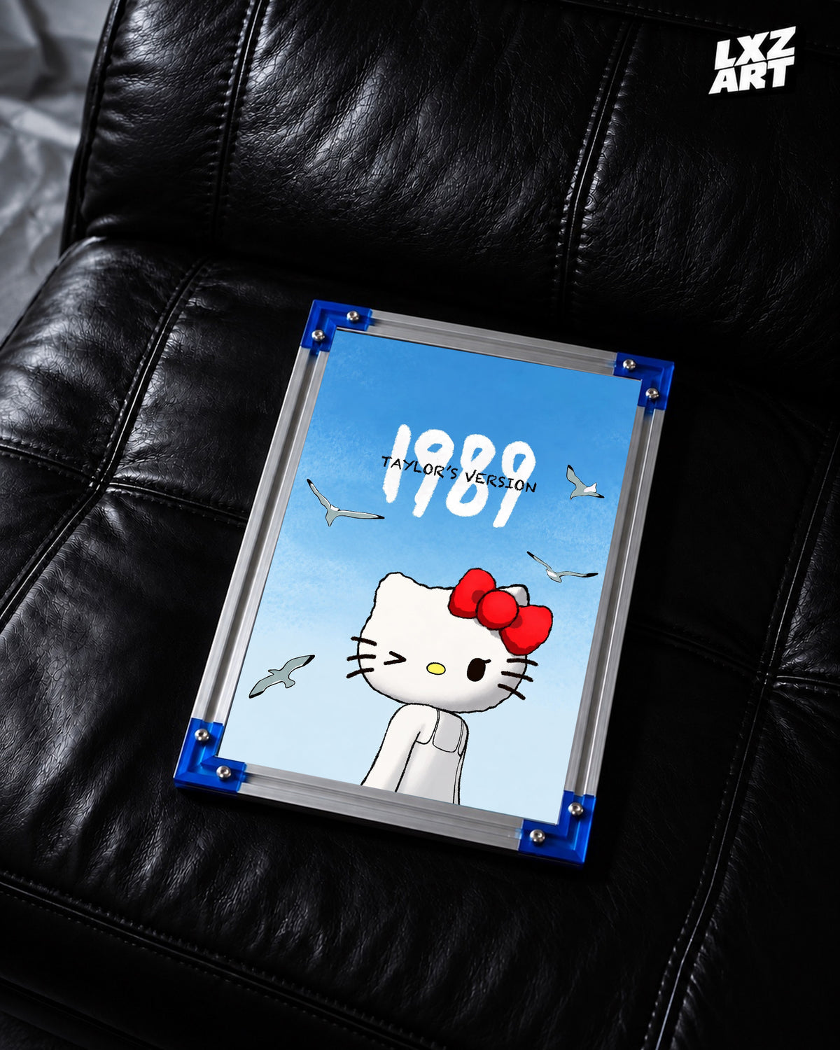 Taylor Swift 1989 (Taylor's Version) x Hello Kitty Fan Art Poster | Unframed — LXZART display 2; frame not included