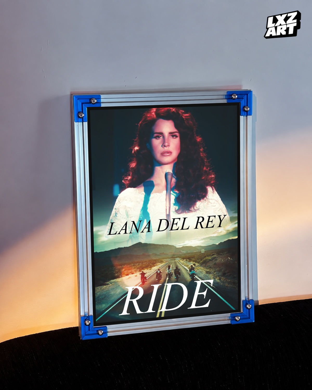 Lana Del Rey Ride Cinematic Road Collage Poster | Unframed Wall Art — LXZART display 3; frame not included