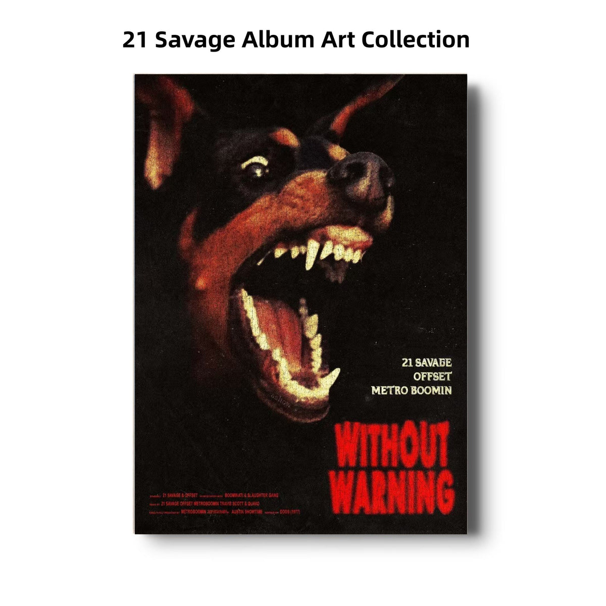 21 Savage Album Art Collection | Trap Music Posters poster collection wall art prints