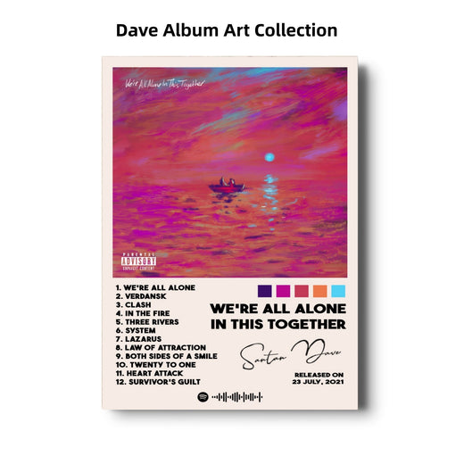 Dave Album Art Collection | UK Rap Music Posters