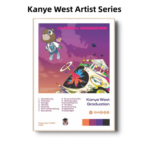 Kanye West Artist Series | Hip-Hop Legend Music Posters
