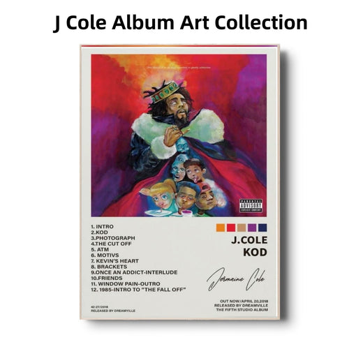 J. Cole Album Art Collection | Hip-Hop Storyteller Music Posters