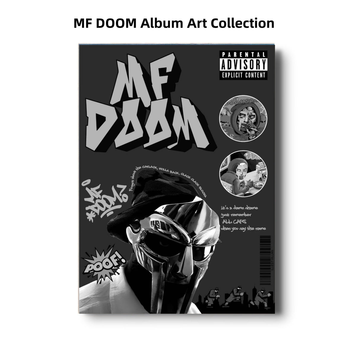 MF DOOM Album Art Collection | Underground Hip-Hop Music Posters poster collection wall art prints