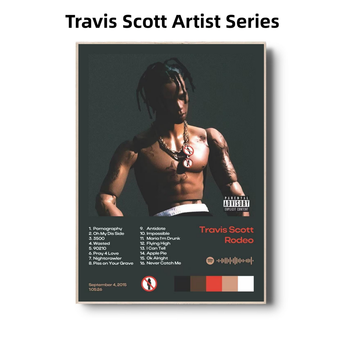 Travis Scott Artist Series | Hip-Hop Visionary Posters poster collection wall art prints