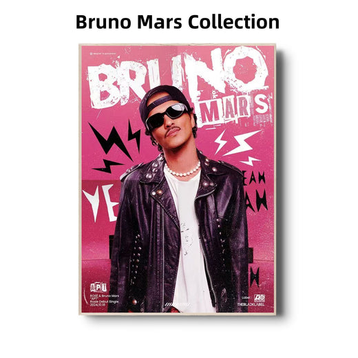 Bruno Mars Album Art Collection | Retro-Funk Music Posters