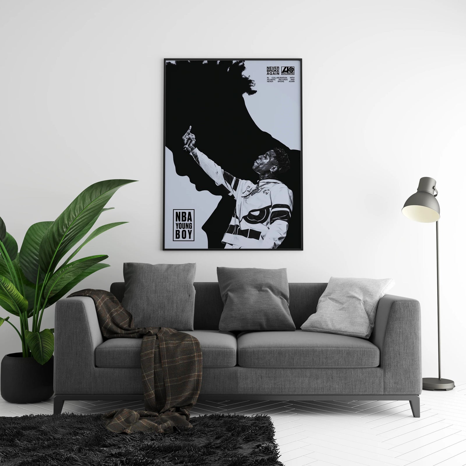 YoungBoy Never Broke Again Portrait | Unframed Bedroom album cover poster print wall art decor
