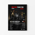 DaBaby & YoungBoy Never Broke Again Better Than You Tracklist Poster | Unframed Bedroom Wall Art