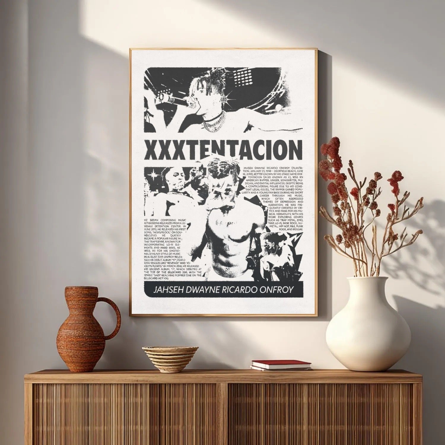 XXXTentacion XXXTENTACION Biography & Timeline Visual Art album cover poster print wall art decor