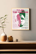 Tyler, The Creator Split Face Typographic Lyric Poster poster wall art print room decor