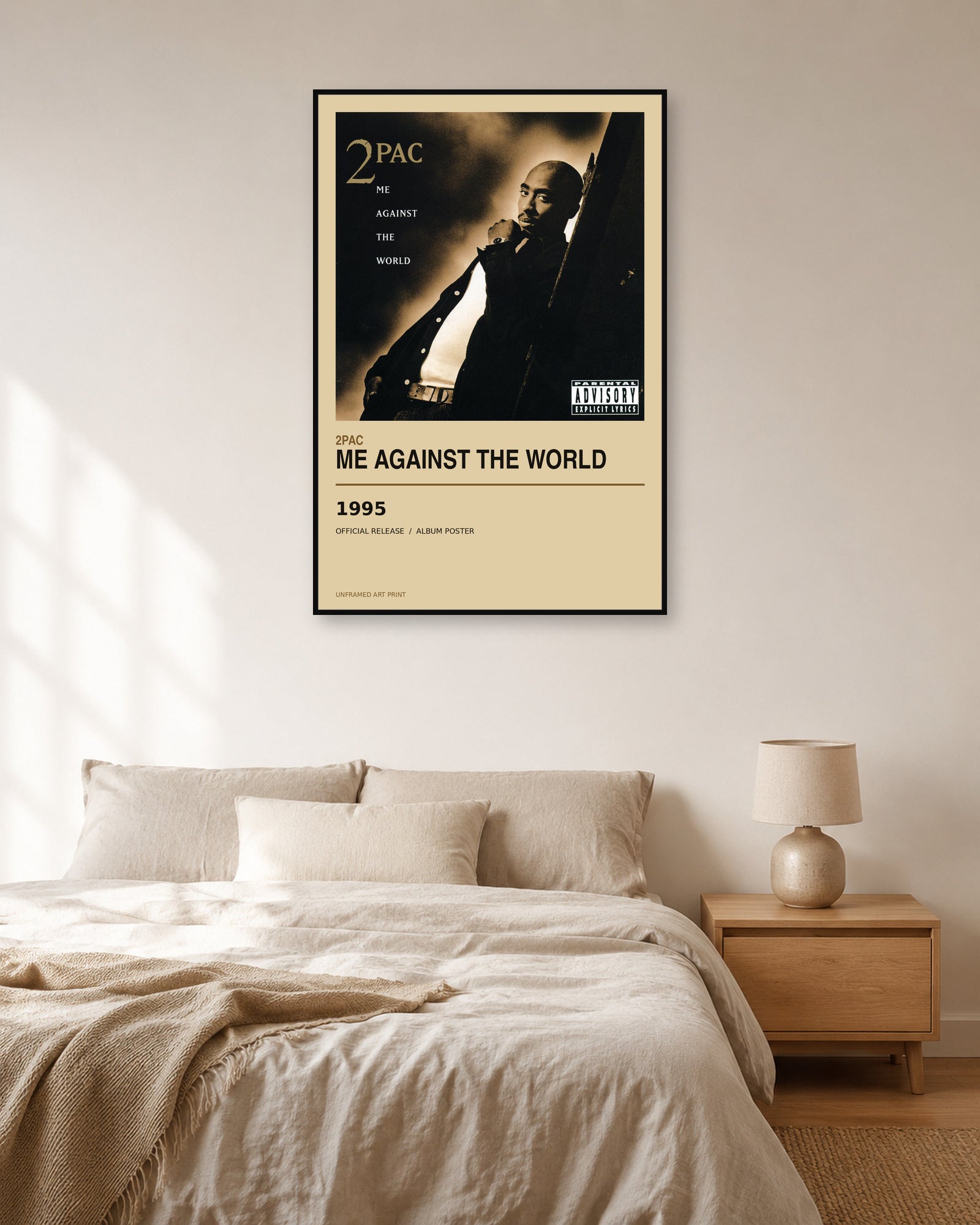 2Pac Me Against the World album poster - bedroom view