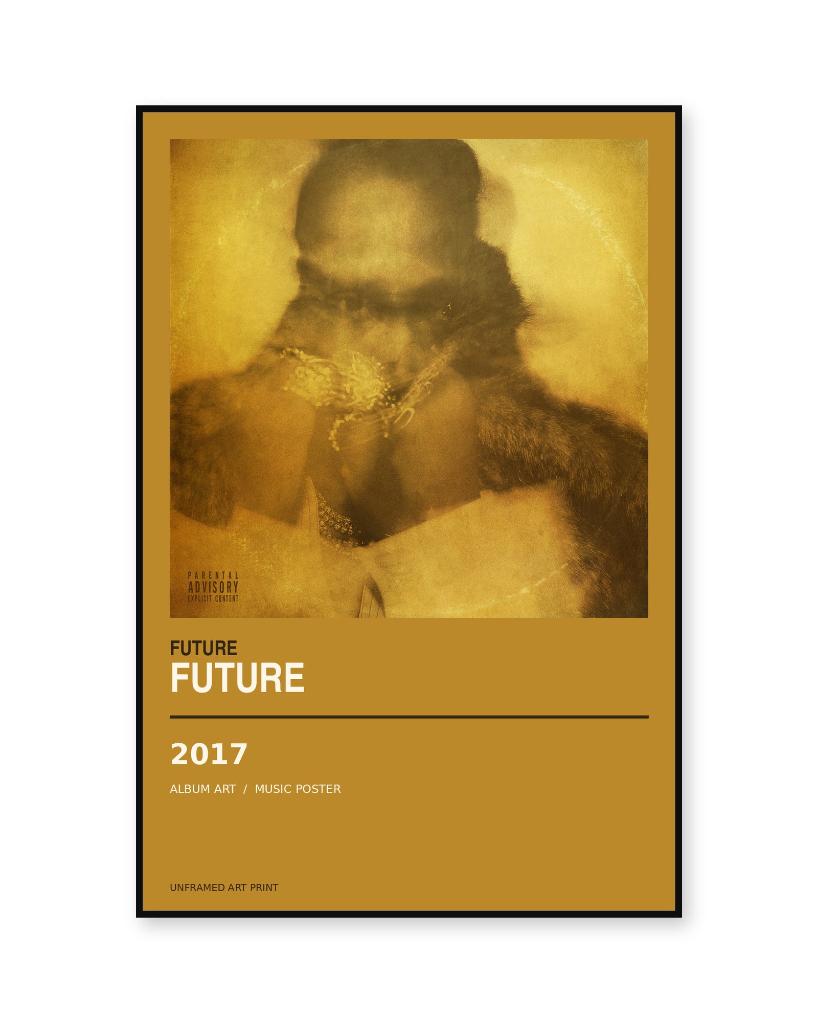 Future FUTURE unframed album poster - white background