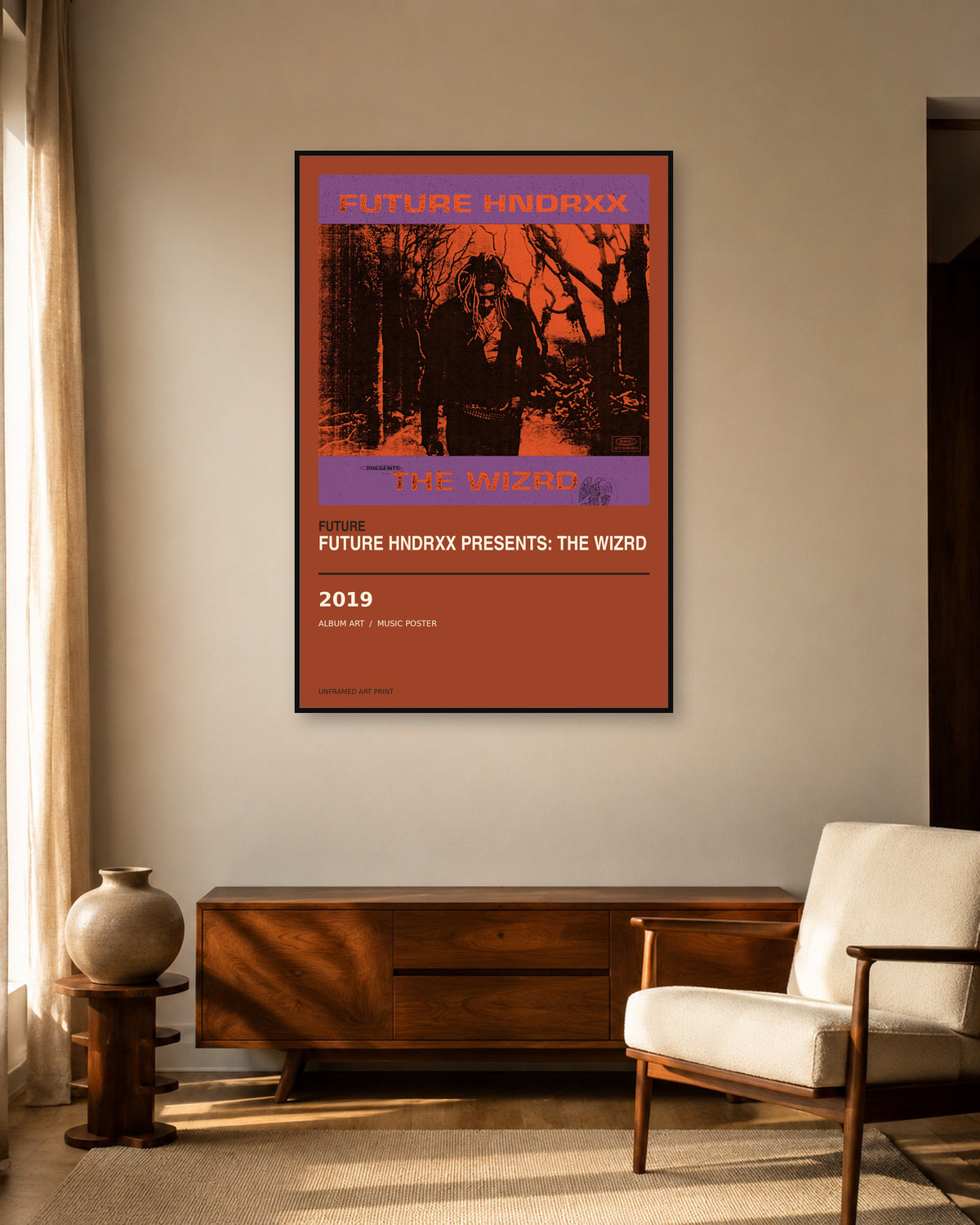 Future Future Hndrxx Presents: The WIZRD unframed album poster - living room scene
