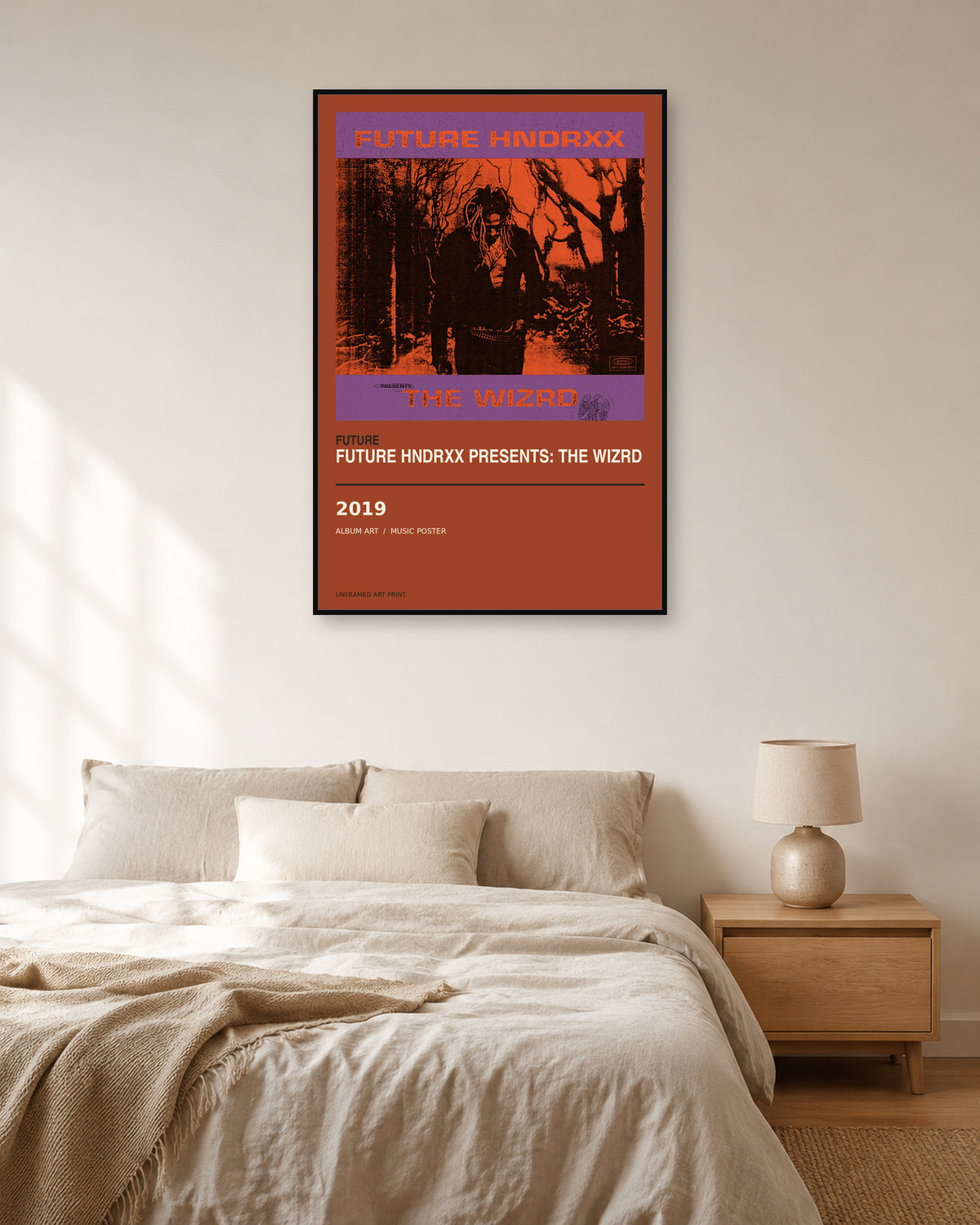 Future Future Hndrxx Presents: The WIZRD unframed album poster - bedroom scene