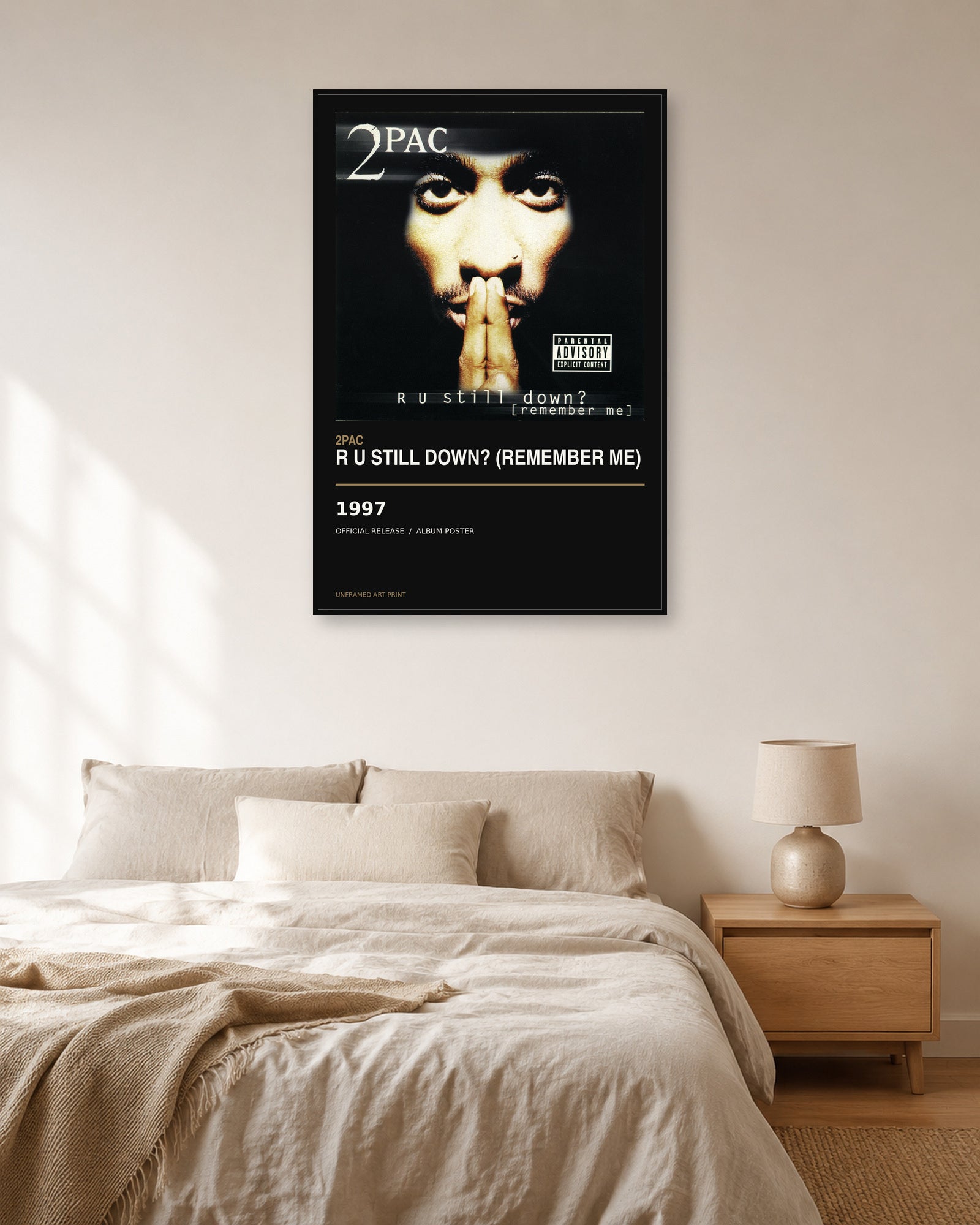 2Pac R U Still Down? (Remember Me) album poster - bedroom view