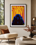 The Weeknd Starboy Wall Art Print - Premium Canvas Poster, Music Album Decor poster wall art print room decor