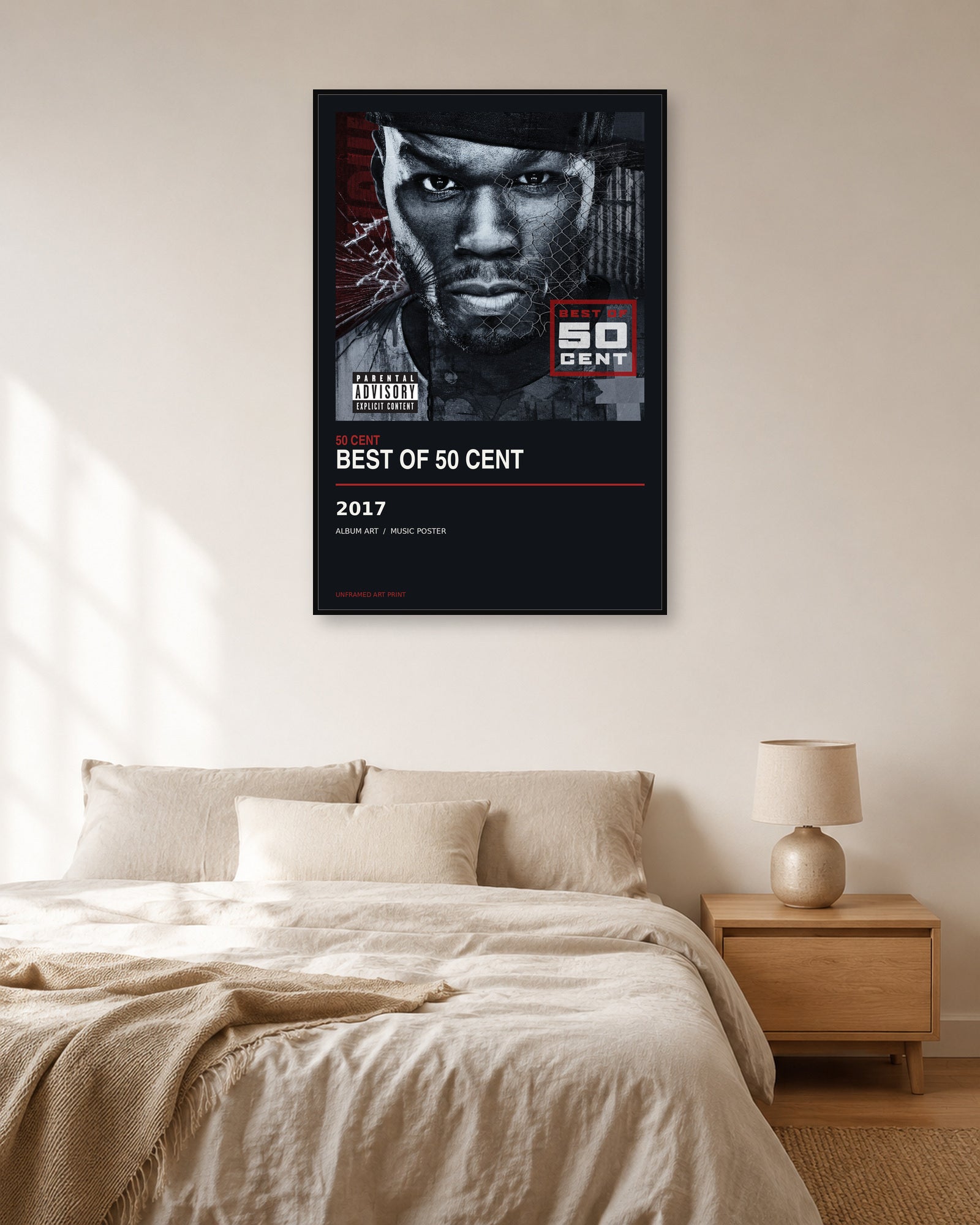 Best Of 50 Cent 50 Cent unframed album poster - bedroom view