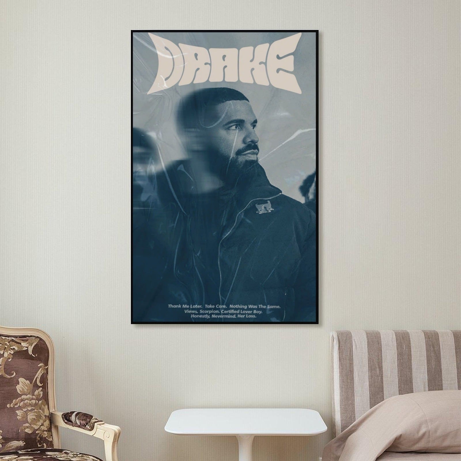 Drake Discography Visual Modern Aesthetic album cover poster print wall art decor