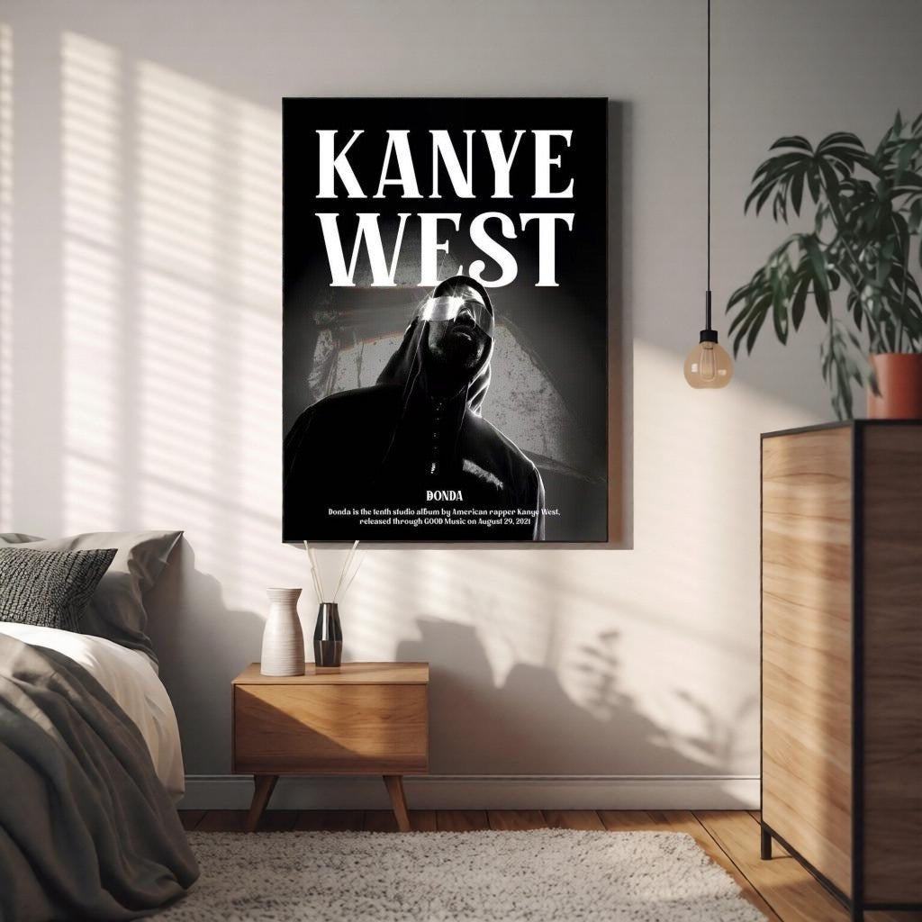 Kanye West Donda Portrait Wall Art Print album cover poster print wall art decor