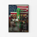 YoungBoy Never Broke Again MASA Tracklist Poster | Unframed Bedroom Wall Art