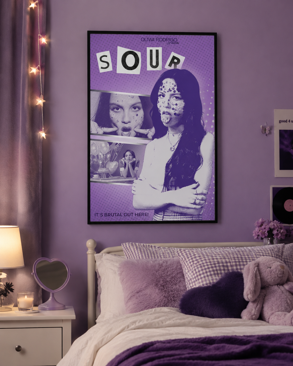 Olivia Rodrigo SOUR   | Unframed Bedroom Wall Art album cover poster print wall art decor