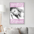 ARIANA GRANDE Pink Floral Art Poster poster wall art print room decor