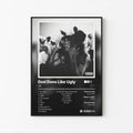 JID God Does Like Ugly Tracklist Poster | Unframed Bedroom Wall Art