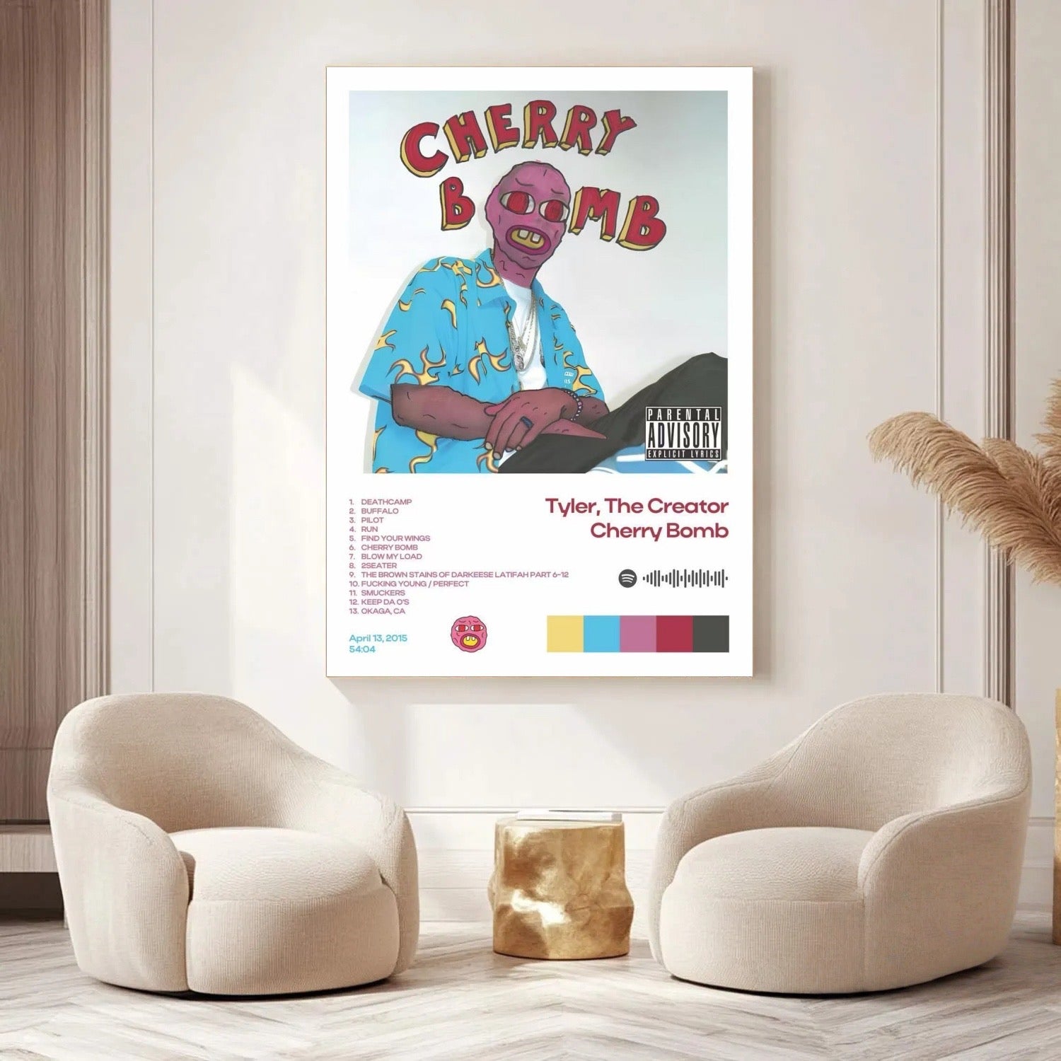 Tyler, The Creator Cherry Bomb Balaclava Aesthetic album cover poster print wall art decor