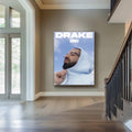 Drake Blue Hoodie Aesthetic Music Video Art poster wall art print room decor
