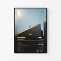 Daniel Caesar Freudian Tracklist Poster | Unframed Bedroom Wall Art