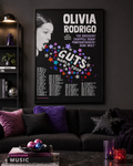 Olivia Rodrigo GUTS World Tour Poster | Unframed Bedroom Wall Art