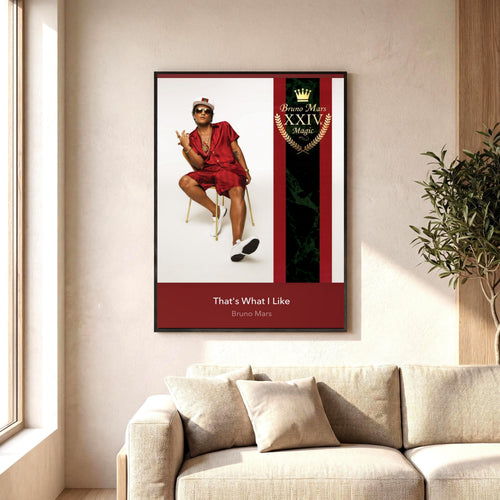 Bruno Mars Thats What I Like album cover poster print wall art decor