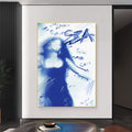 SZA Saturn Blue Spray Paint Style Aesthetic Poster poster wall art print room decor