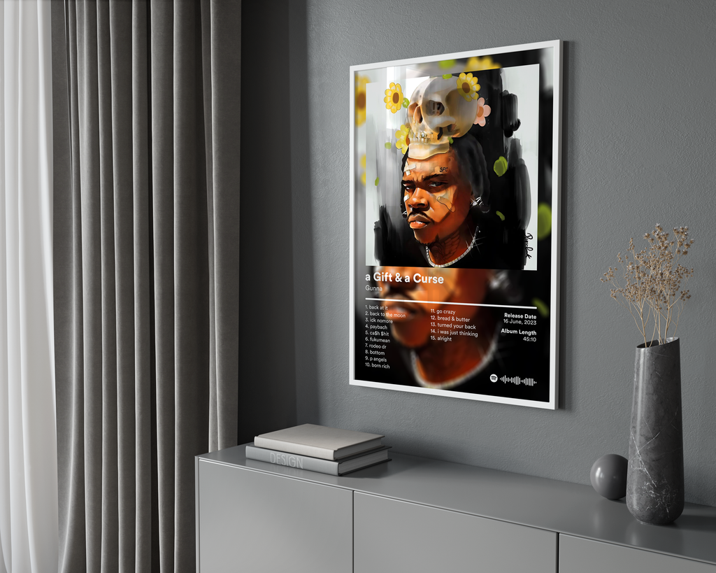Gunna a Gift & a Curse album cover poster print wall art decor